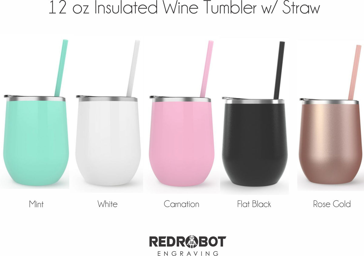 Stemless Wine Glass - Powder Coated Tumbler - Similar to Yeti Rambler -  Physician Assistant
