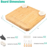 Personalized Charcuterie Board Set/11 pcs Cheese Board And Knife Set, Realtor Closing gift