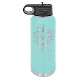 Mama Bear with Kid's Names, Laser engraved 32 oz Insulated Water Bottle, Mothers day Gift, Perfect Gift for Moms