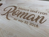 Personalized Cutting Board - Engraved Cutting Board, Custom Cutting Board, Wedding Gift, Housewarming Gift, Anniversary, Engagement