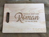 Personalized Cutting Board - Engraved Cutting Board, Custom Cutting Board, Wedding Gift, Housewarming Gift, Anniversary, Engagement