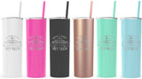Vet Tech Gift, Behind Every Successful Veterinarian 20 oz Skinny tumbler, Vet Tech appreciation gift, nurse, Vet Assistant