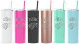 Game of Thrones Inspired-Personalized Insulated 20 oz skinny Tumbler-Made to Order-Fully Customizable, Gift for her, Coffee is coming