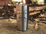 Camping Gift, Not all who wander are lost, Travel trailer, camping, Motor Home, RV personalized Laser Engraved Insulated Tumbler