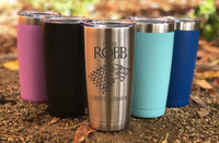 Game of Thrones Inspired-Personalized Insulated Tumbler-Made to Order-Fully Customizable, Gift for him, Gift for her, Coffee is coming