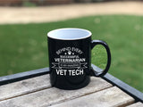 Vet Tech Gift, Behind Every Successful Veterinarian 10 oz Ceramic Coffee Mug, Vet Tech appreciation gift, nurse, Vet Assistant